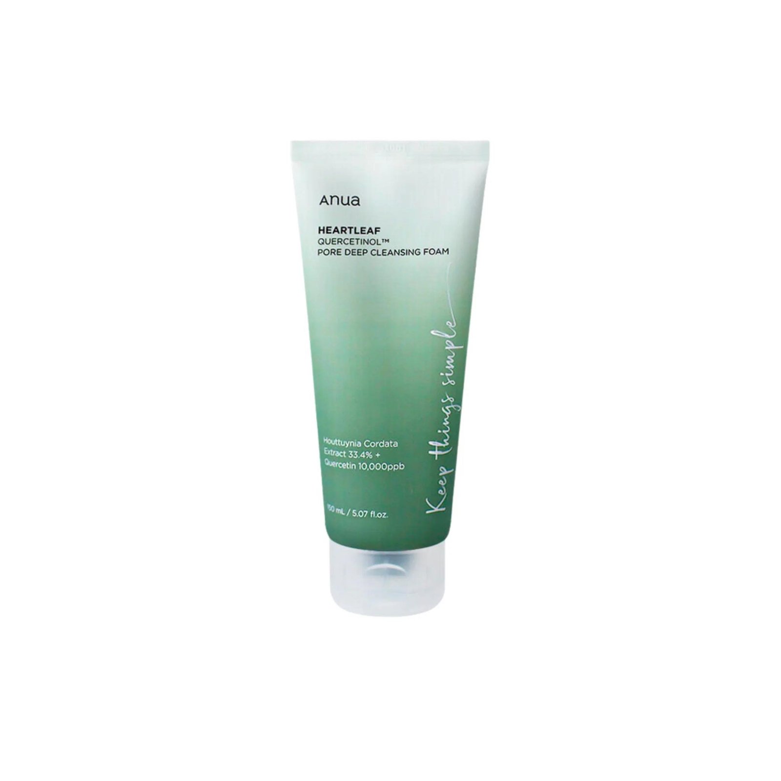 Anua – Heartleaf Quercetinol Pore Deep Cleansing Foam 150ml